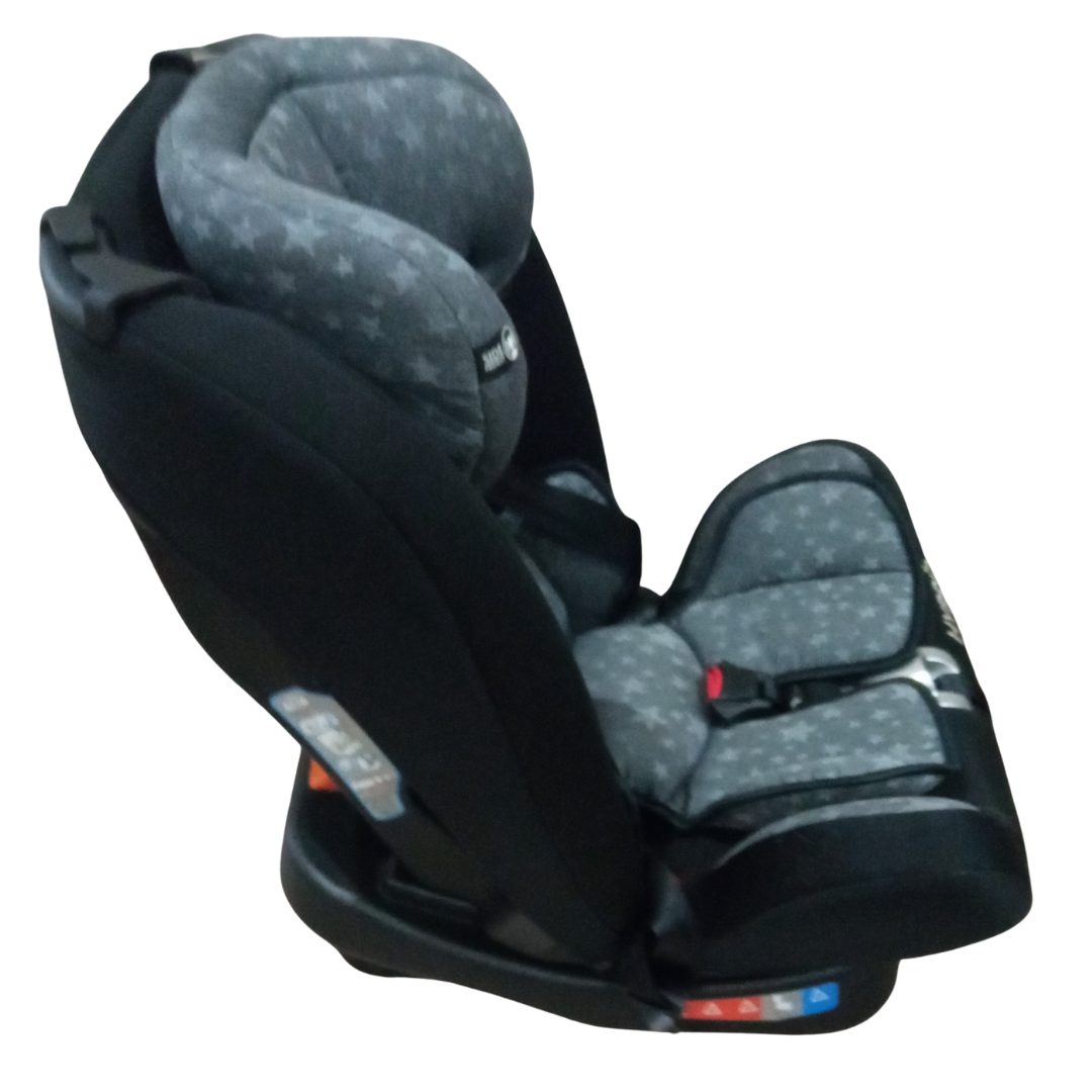 Car Seat - Group 1/2/3 and Group 0+ / Moni Hybrid Premium Grey Stars