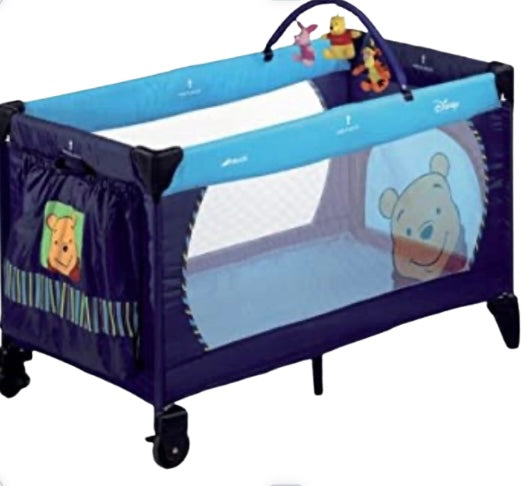 Travel Cot  - 120 x 60 / Hauck Disney Blue